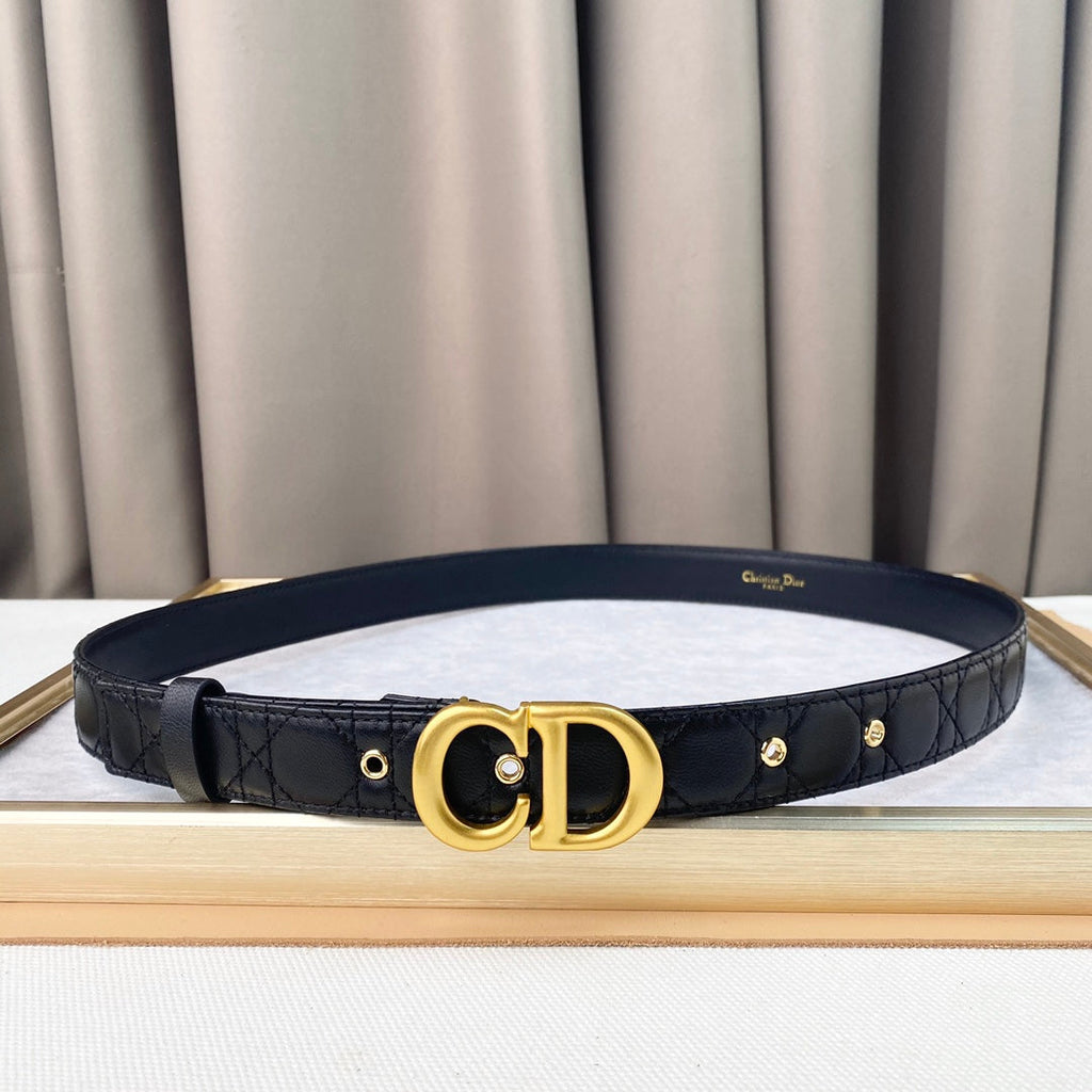 DIOR 25S BELT 30 MM IN BLACK CALFSKIN 564810