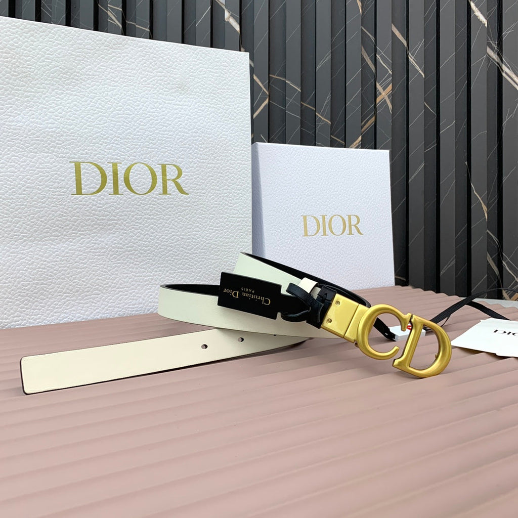 DIOR 25S BELT 20 MM IN BLACK CALFSKIN 568723